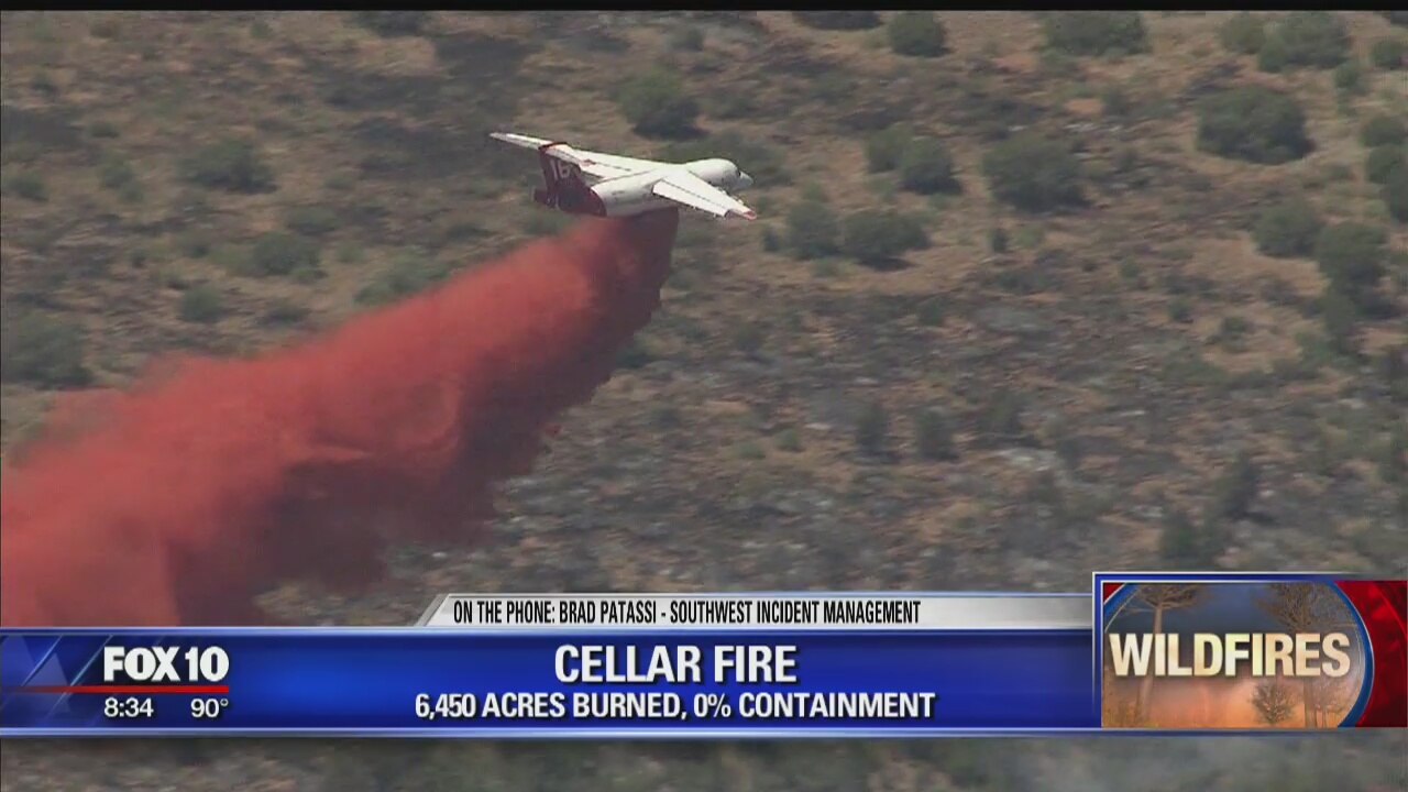 Cellar fire burns near Prescott, 0% containment