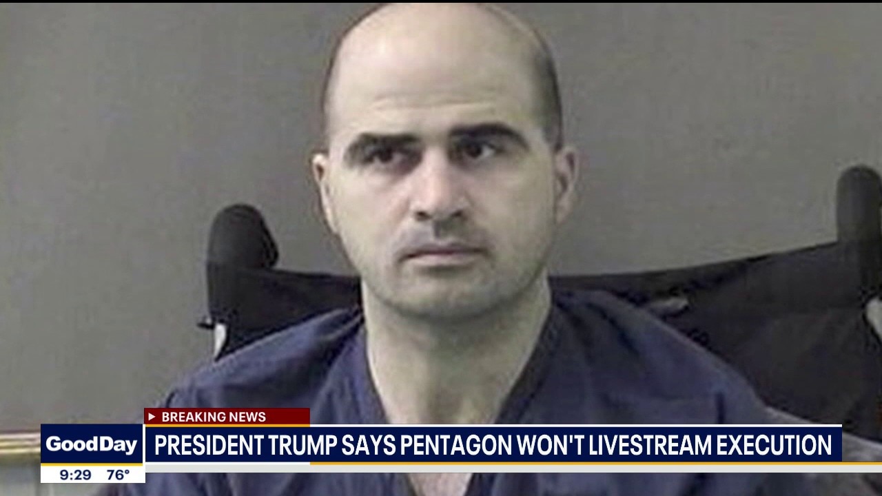 President Trump says the Pentagon won't livestream Nadal Hasan's execution