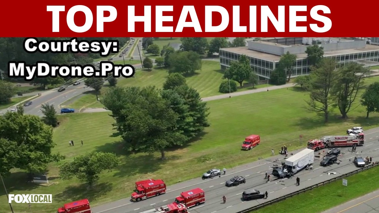 10 injured in multi-vehicle crash; DMV recovering from severe storms | TOP STORIES