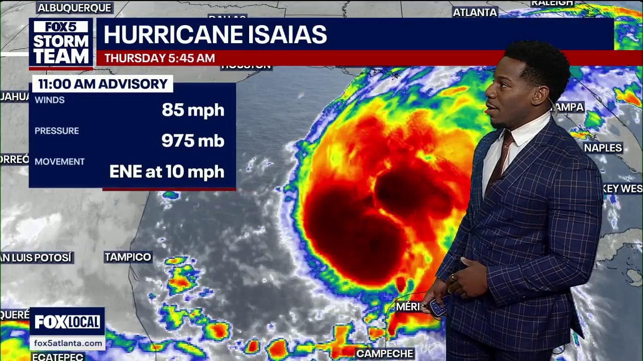 Hurricane Isaias 11AM update for Oct. 8, 2026