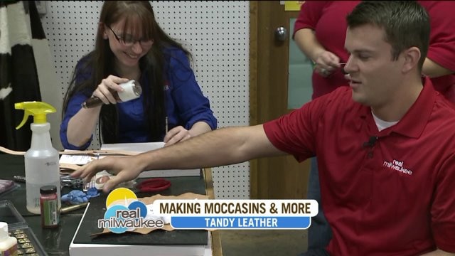 Chip gets crafty at Tandy Leather