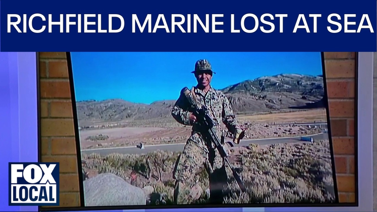 Richfield community holds vigil for U.S. Marine lost at sea