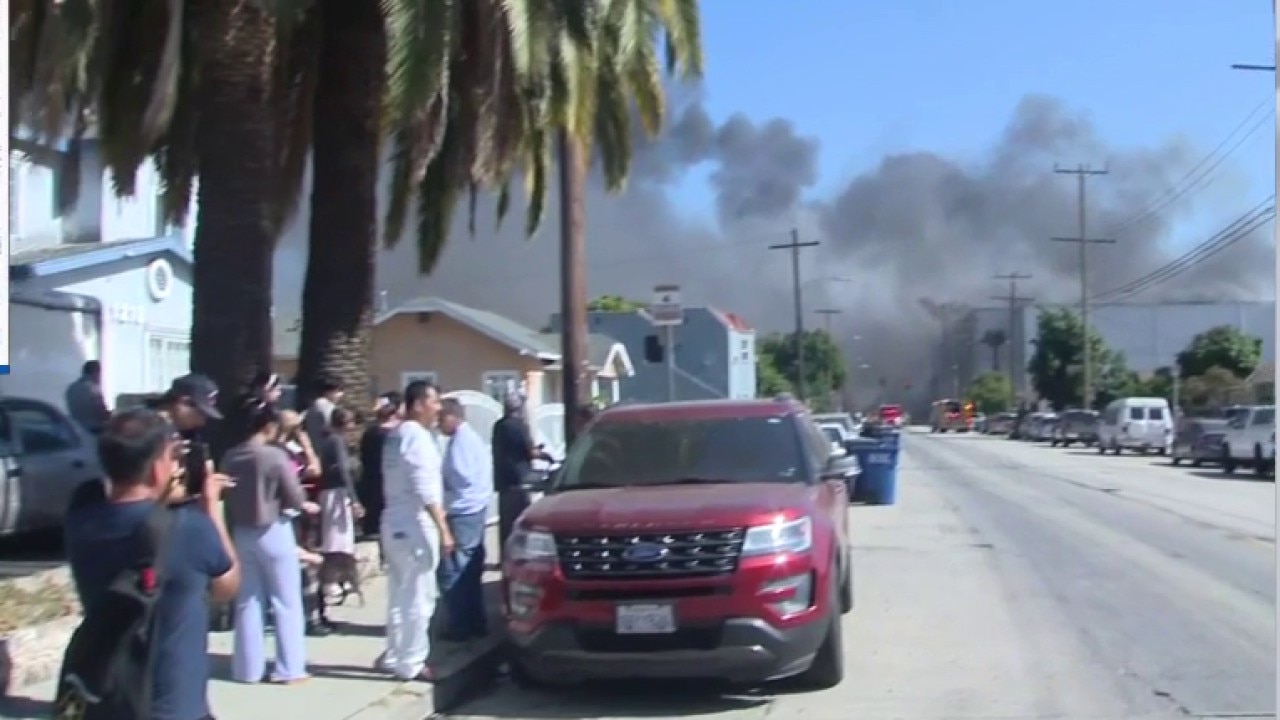 Possible ammonia leak suspected at Boyle Heights fire scene