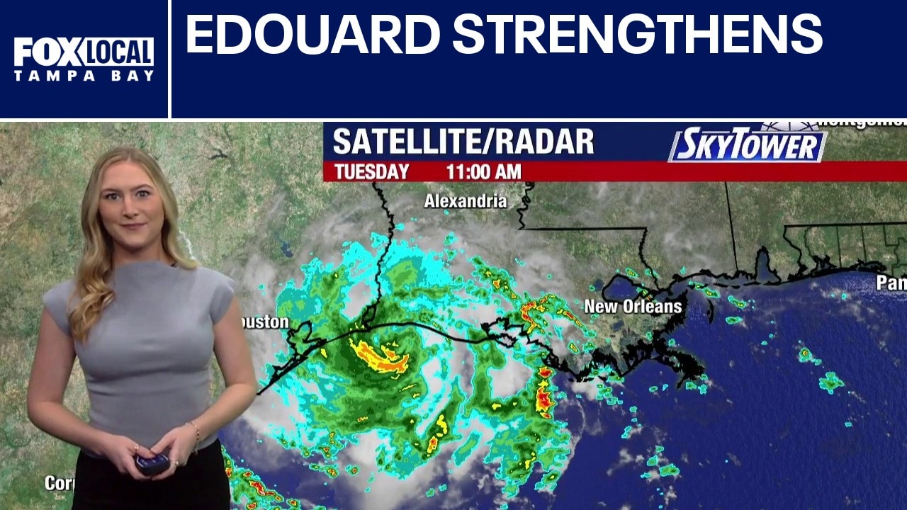 Tropical Storm Edouard strengthens