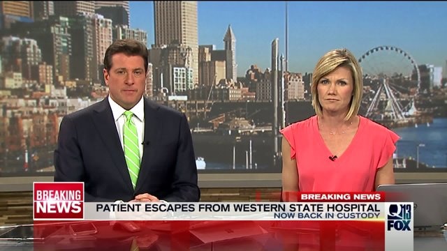 Patient Back In Custody After Escaping From Washington State Hospital