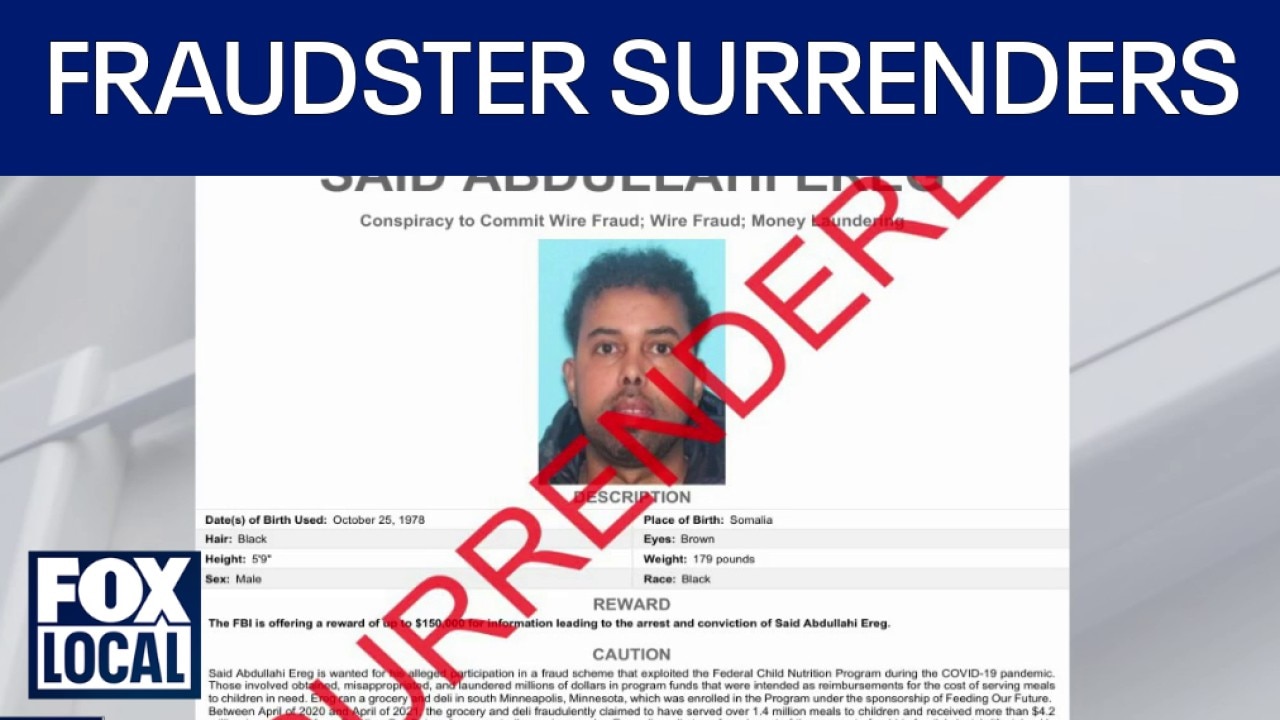 Feeding our Future defendant surrenders to federal authorities in MN