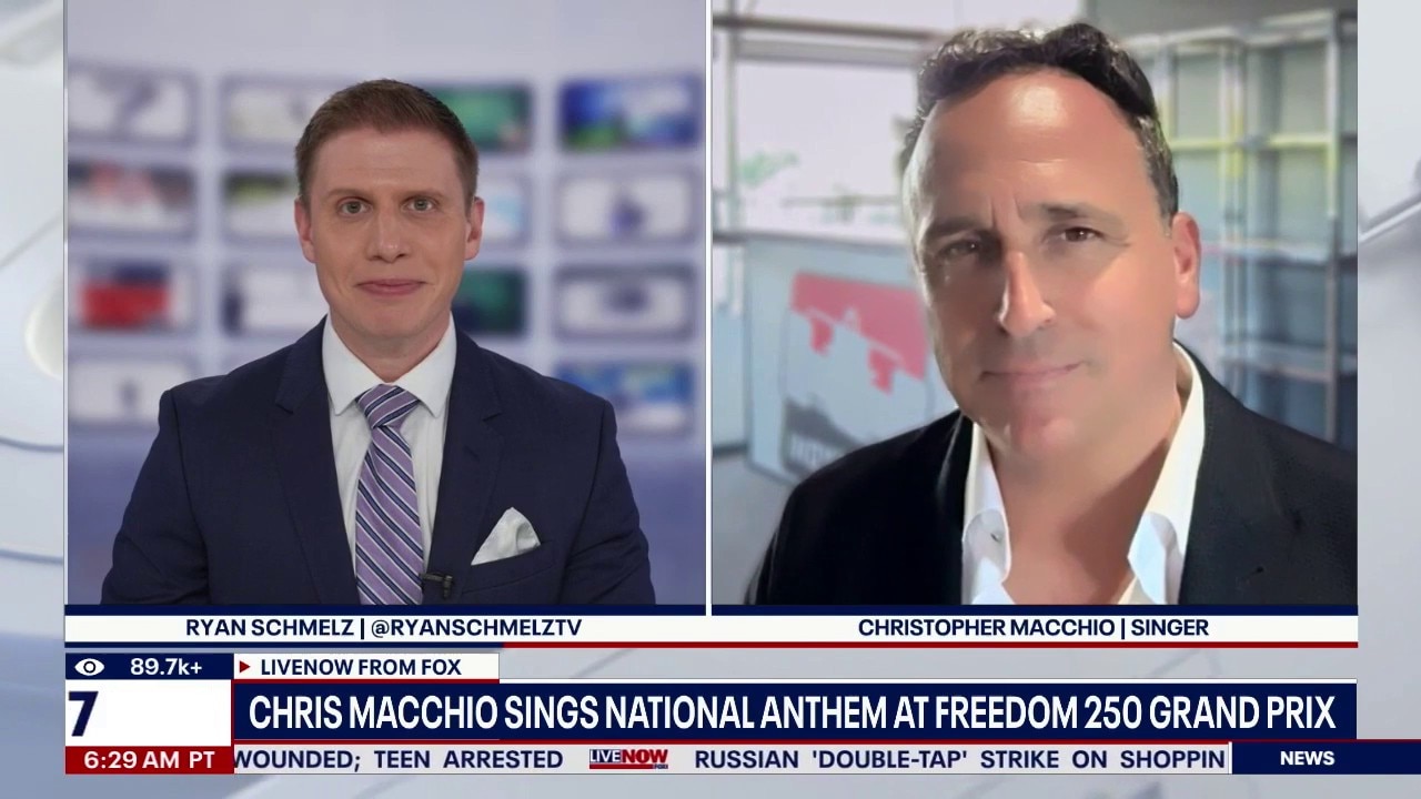 Christopher Macchio sings National Anthem at Freedom 250
