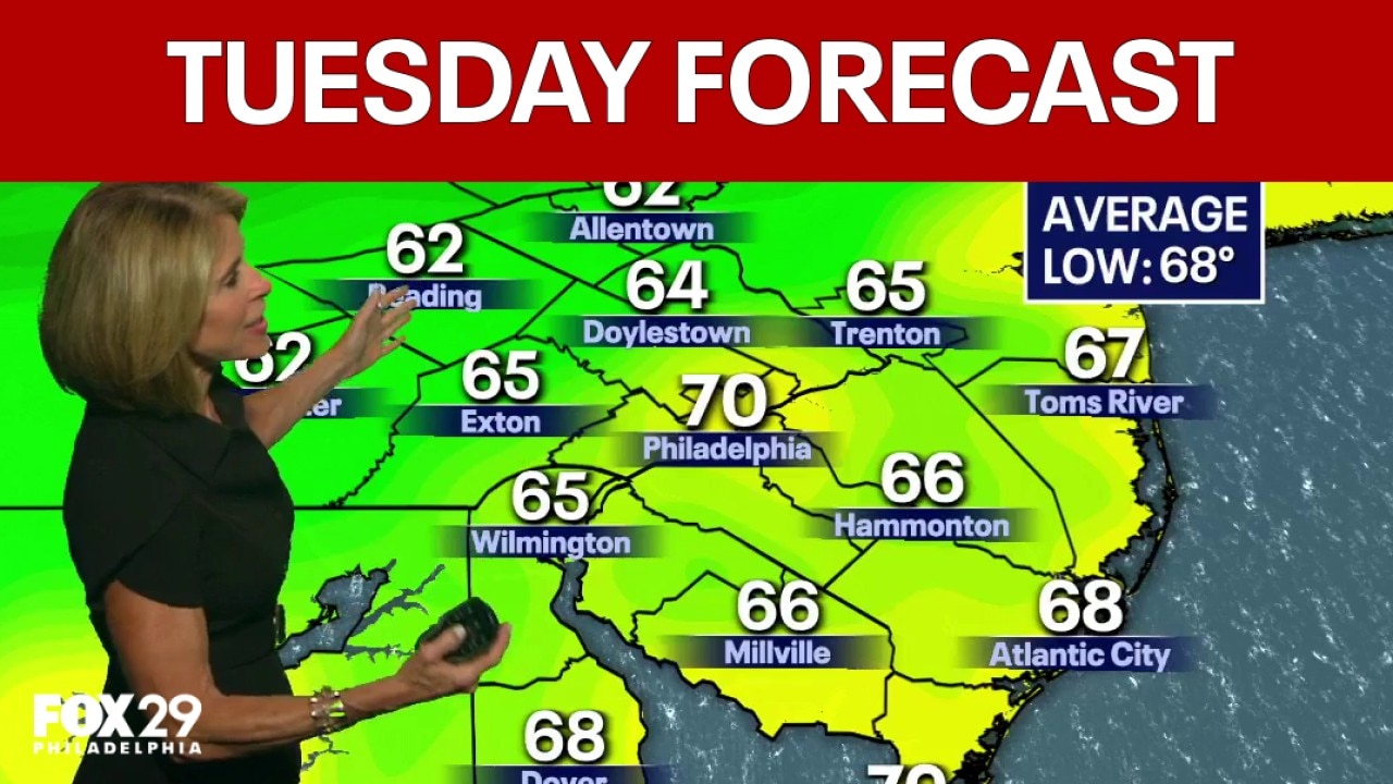 Philadelphia weather: Tuesday evening forecast