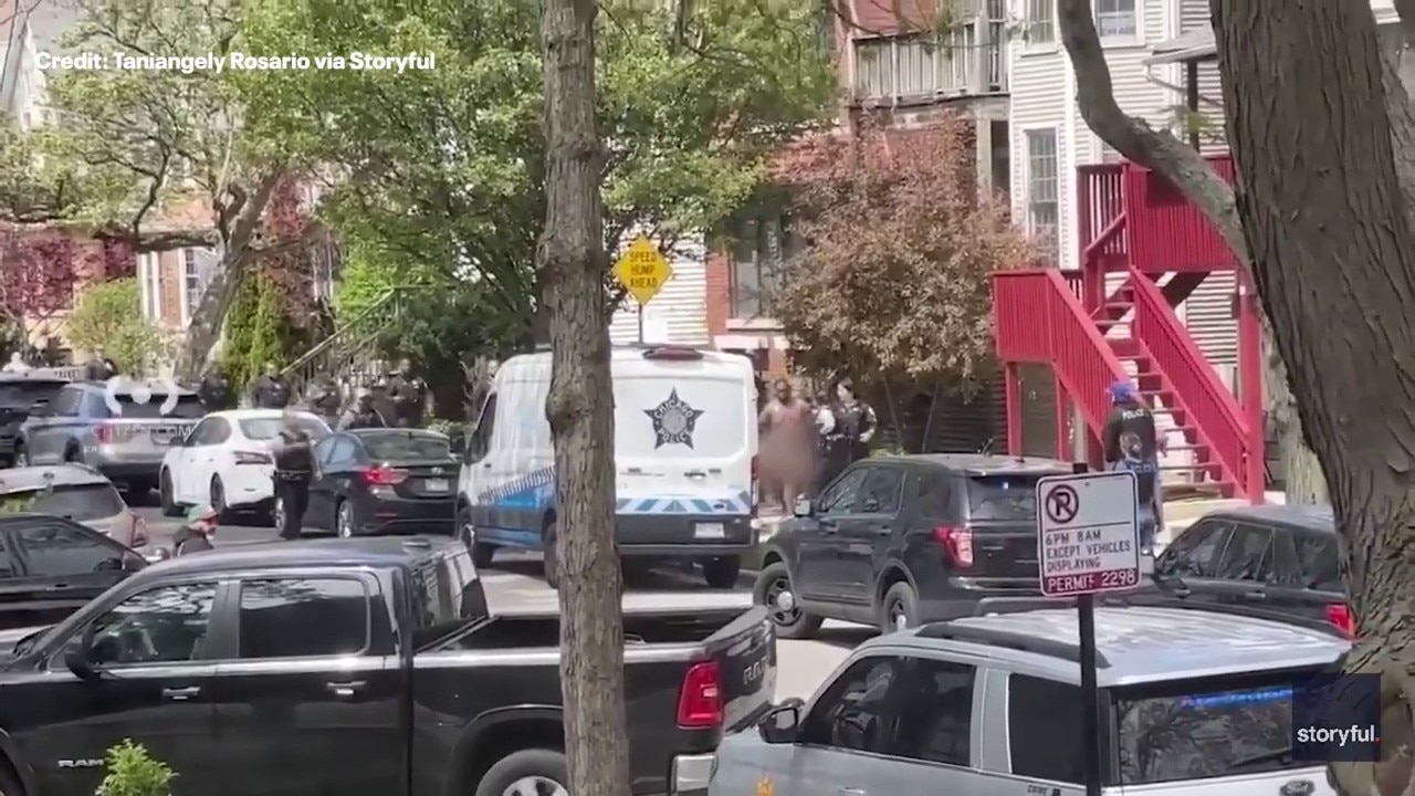 Naked suspect escorted by police: Video shows arrest following deadly hospital shooting