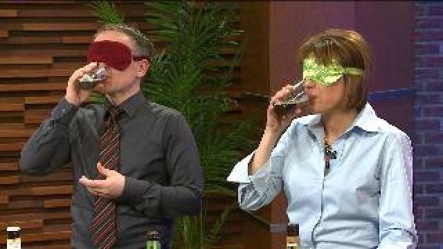 Jeff Hamilton with Sprecher Brewing does blind taste test