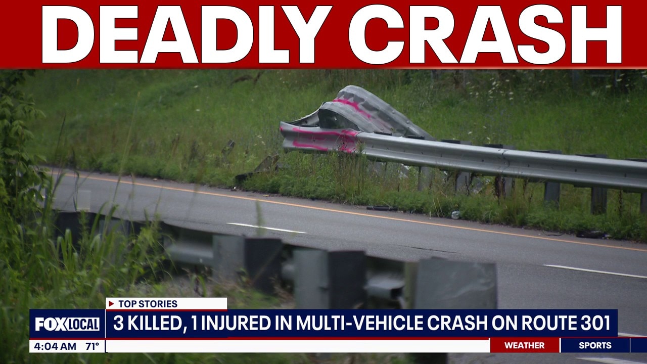 3 killed in overnight Route 301 crash | FOX 5 AT 4AM 