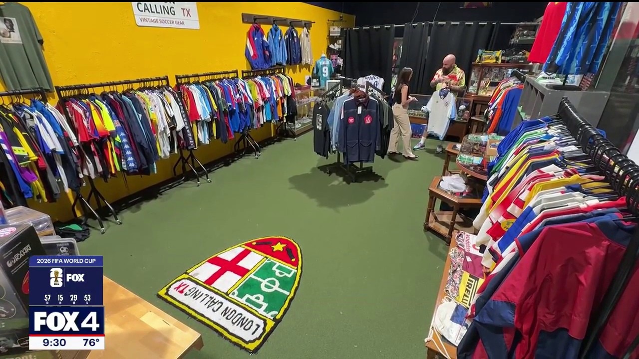 DFW vintage soccer shop owner ready to cheer on England