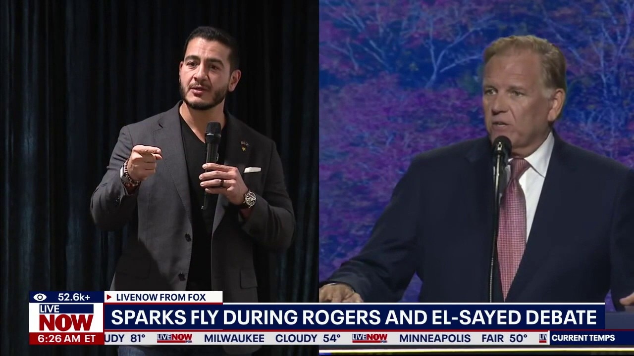 Sparks fly during Rogers and El-Sayed Senate debate