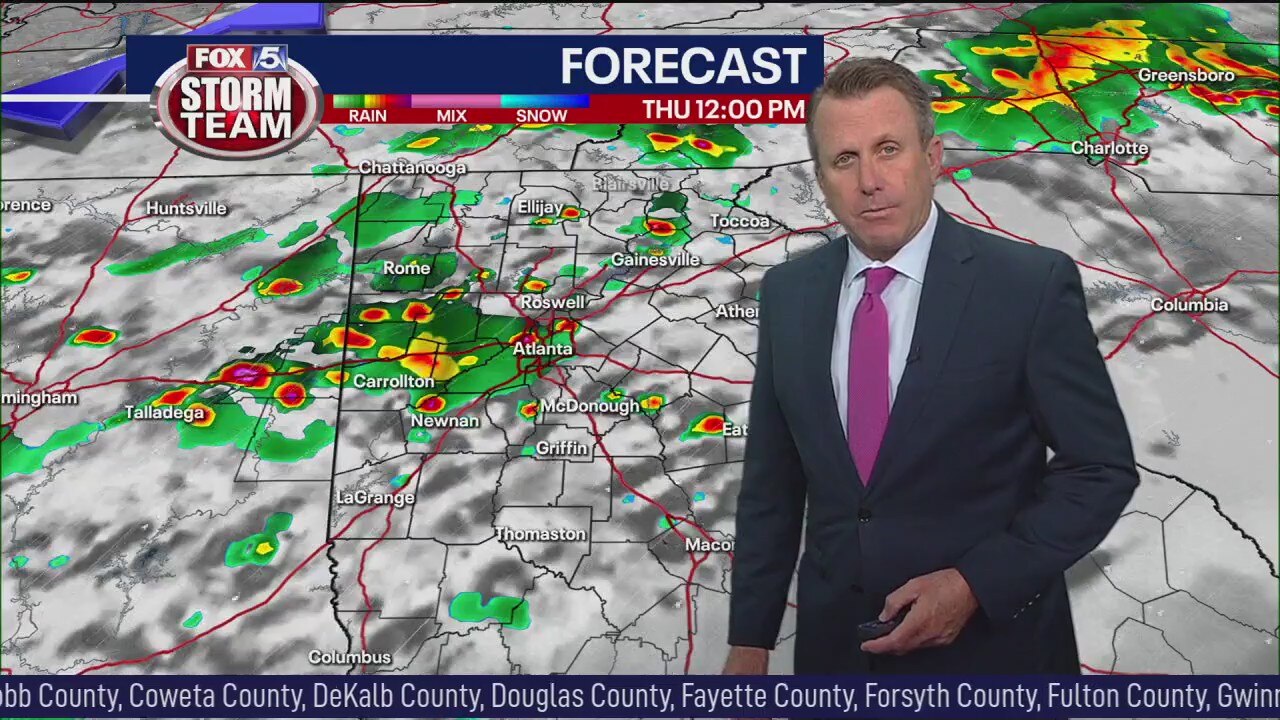 Thursday midday forecast