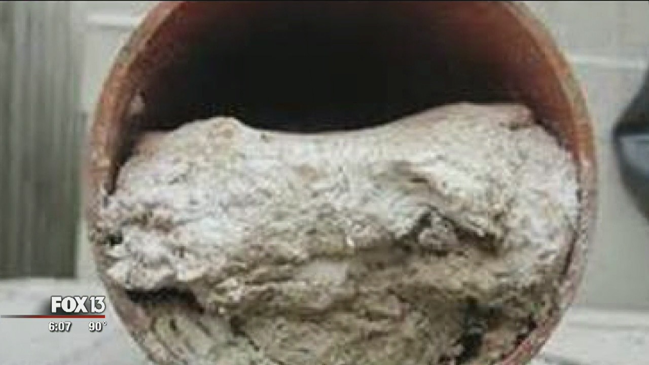 Sewage spills in stream near Clam Bayou