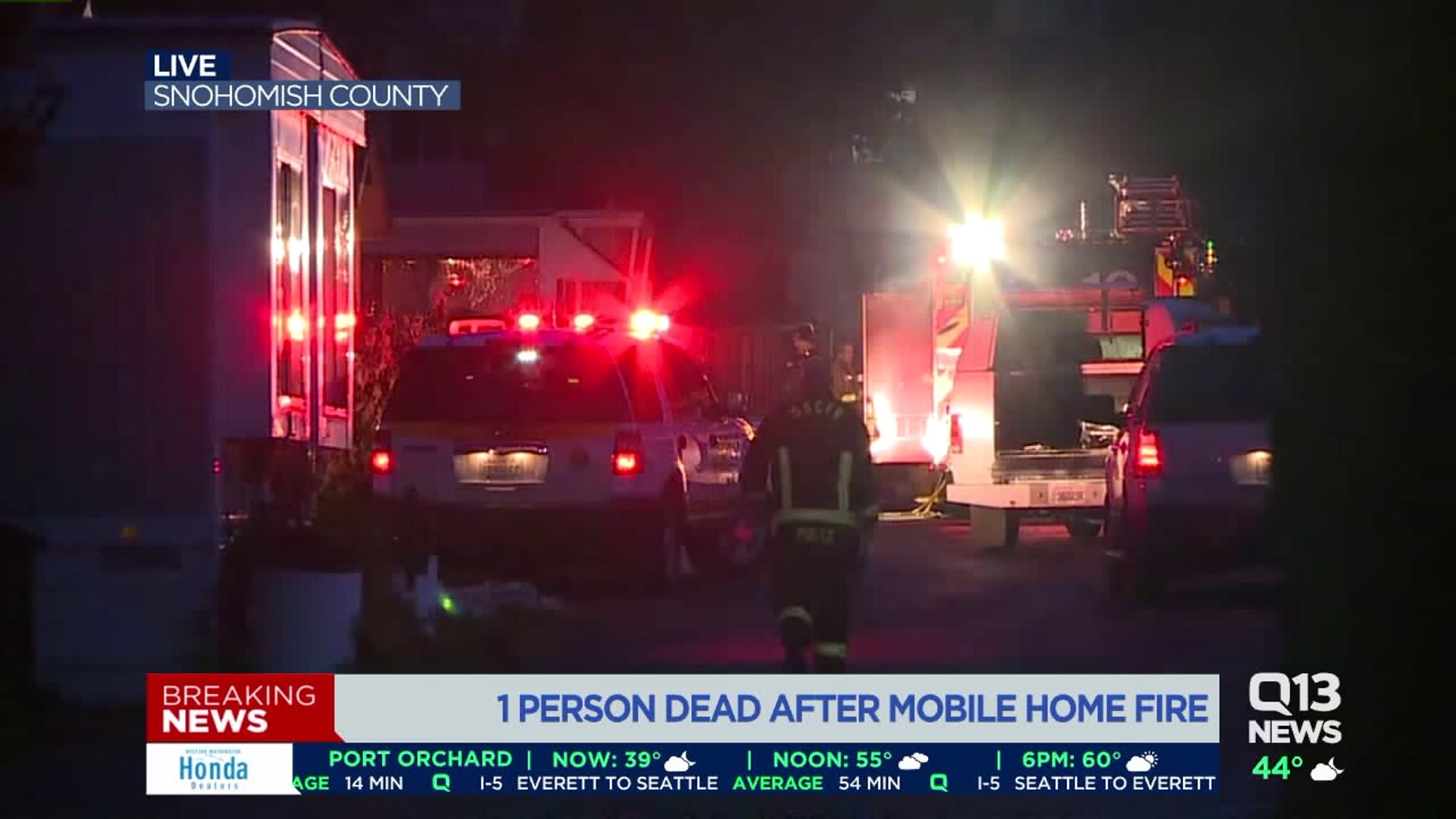 1 dead after mobile home fire