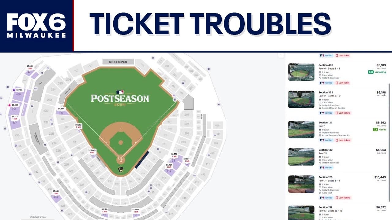 Issues with Brewers World Series resale tickets on StubHub