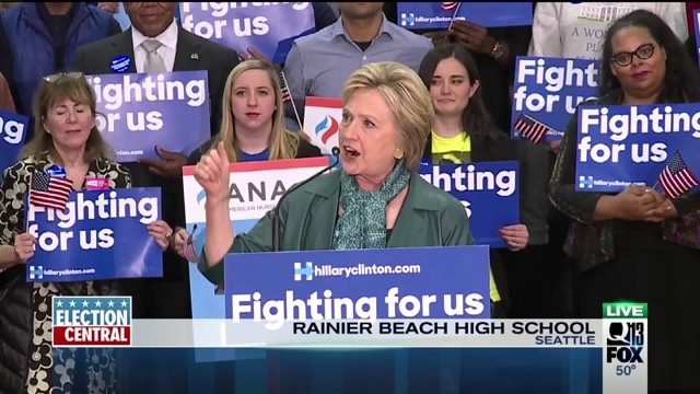 Hillary Clinton in Seattle