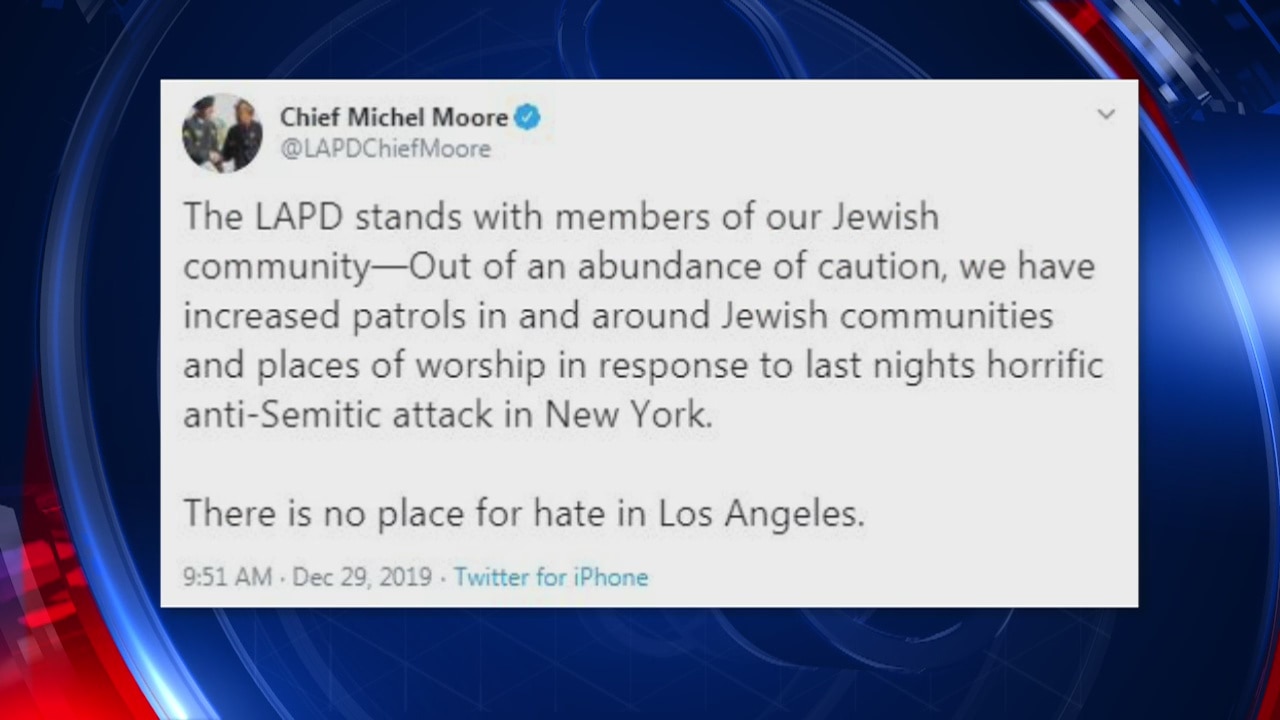 Local PD reacts to NYC Hanukkah stabbing