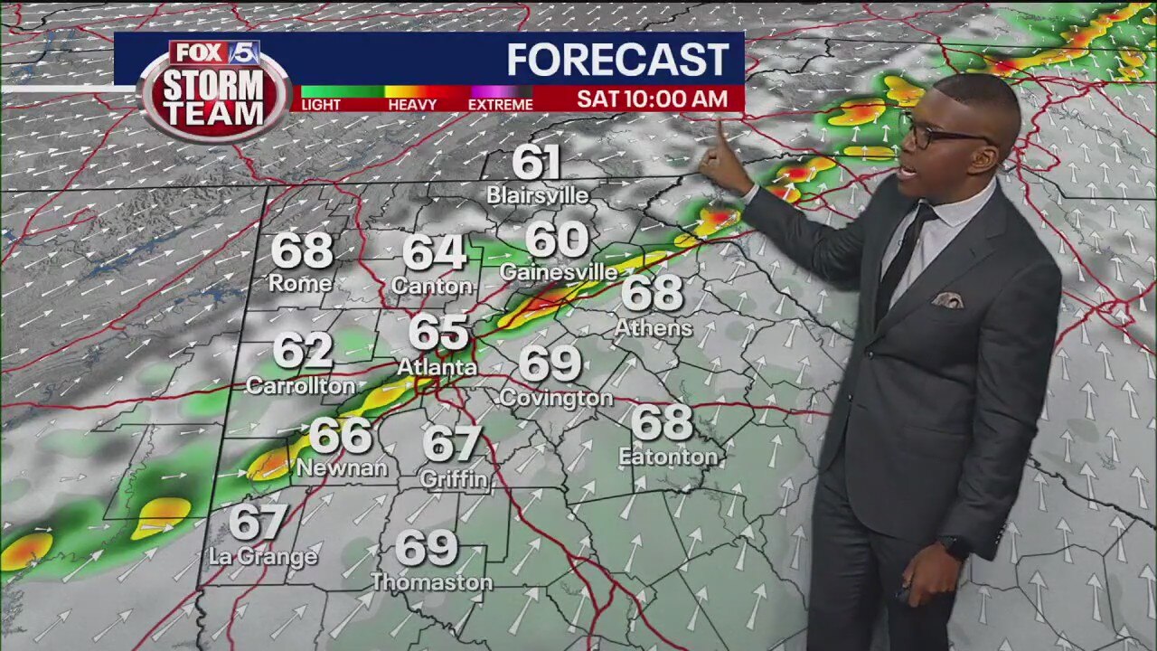 Severe weather threat in Georgia