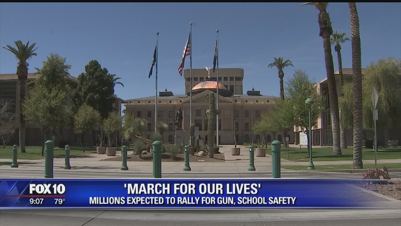Activists in Phoenix getting ready for March For Our Lives rally on Saturday