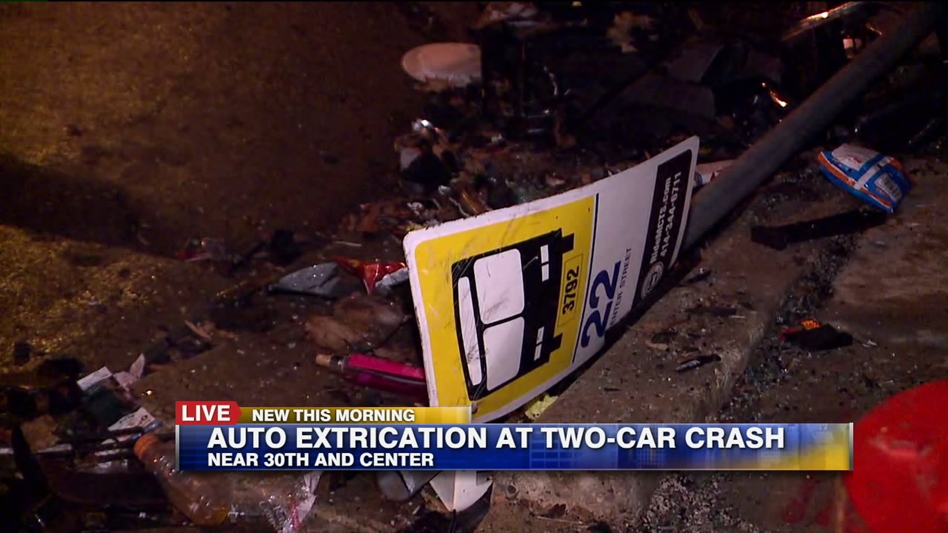 Crash near 30th and Center