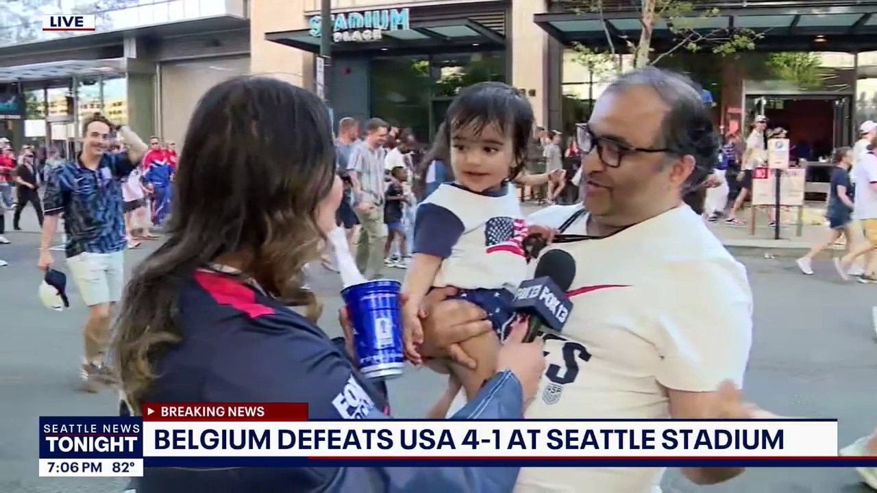 USA fans in good spirits after 4-1 loss to Belgium