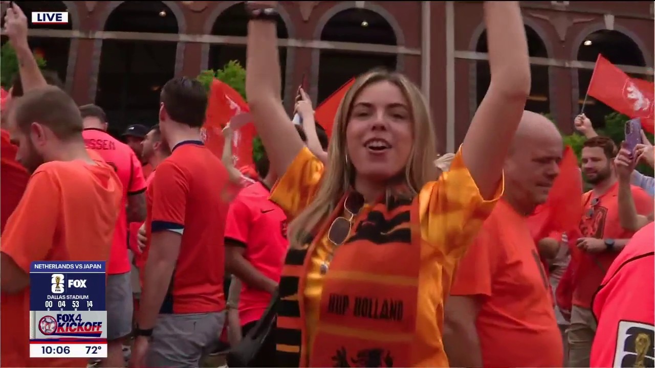 Netherlands fans party ahead of World Cup match
