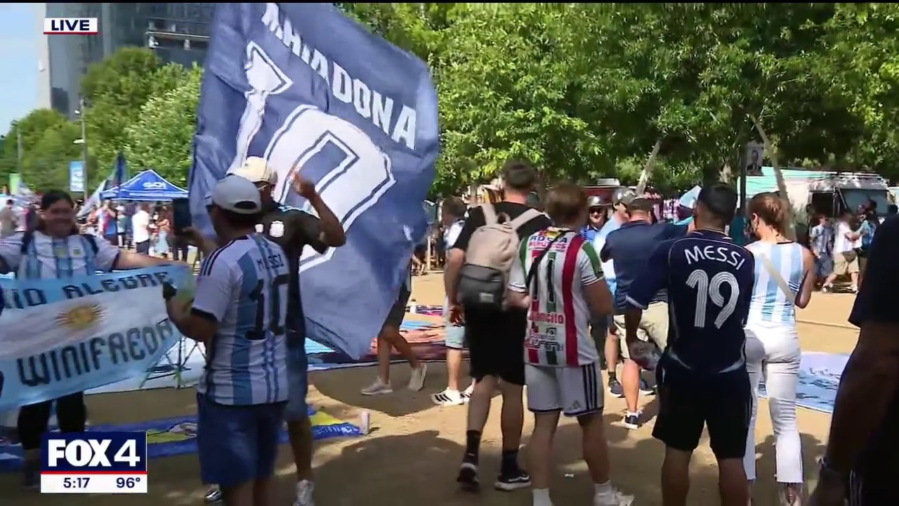 Argentina fans prepare for World Cup match in Texas