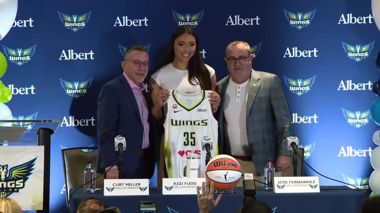 Dallas Wings introduce No. 1 overall pick Azzi Fudd