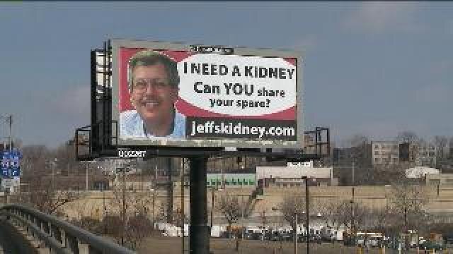 Jeff Nelson takes out kidney billboard