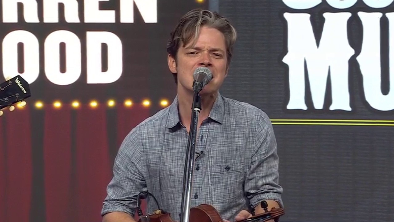 Warren Hood performs in FOX 7 Austin studios