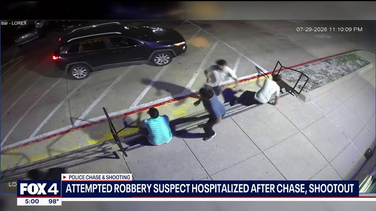 Richardson Police shoot robbery suspect after lengthy chase