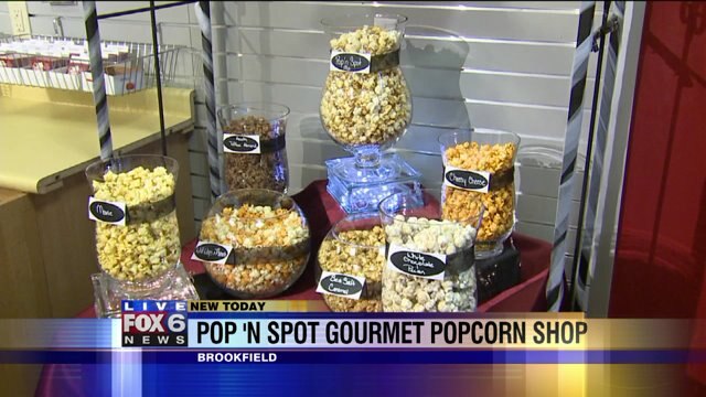 Laura talks about variety of popcorn flavors at Pop `n Spot