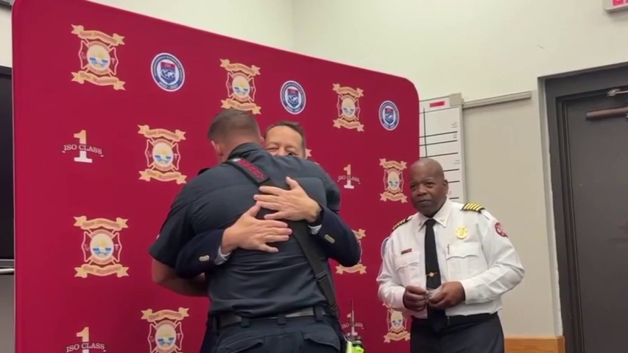 Cardiac arrest survivor reunites with first responders