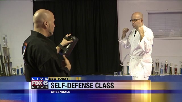 Kramp learns about classes at Martial Arts America