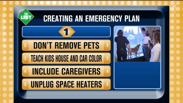 The List - Creating an Emergency Plan