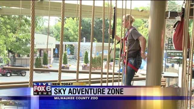 Laura checks out Sky Adventure Zone at Milwaukee County Zoo