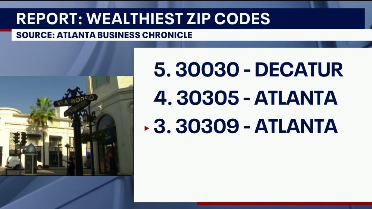 Wealthiest zip codes in metro Atlanta
