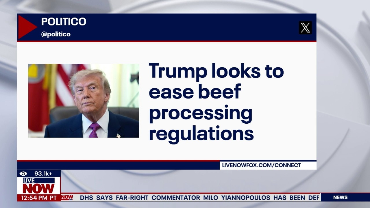 Trump looks to ease beef processing regulations