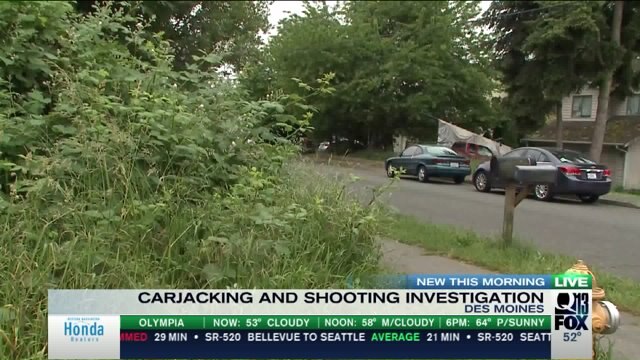 Carjacking and shooting investigation in Des Moines