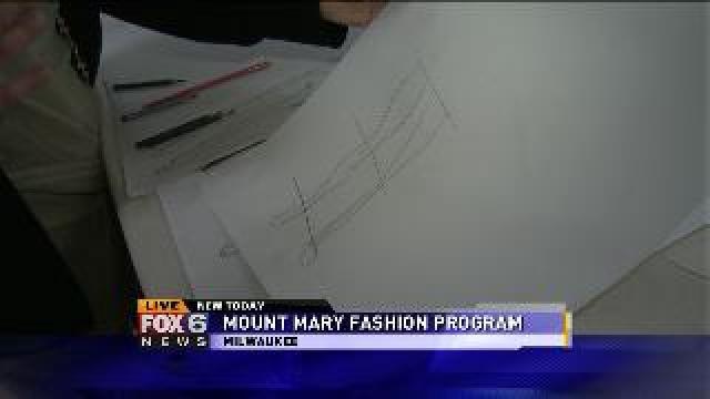 Laura learns about fashion design at Mount Mary College