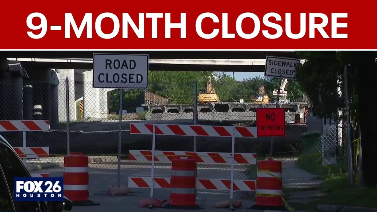 Alabama Street Bridge closed for 9 months in Houston