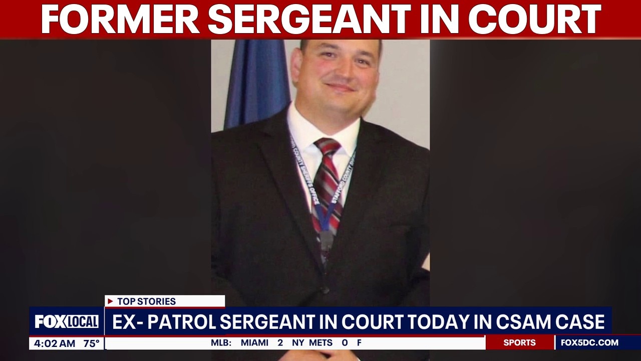 Frm. Stafford Co. Sgt. charged with receipt of child sexual abuse materials in court | FOX 5 AT 4AM