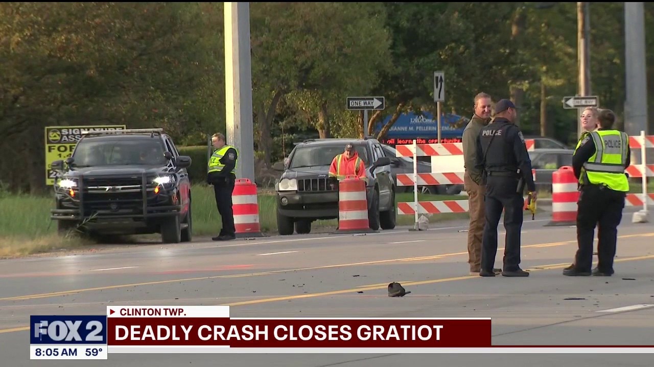 Fatal pedestrian crash closes Gratiot near Hall Road