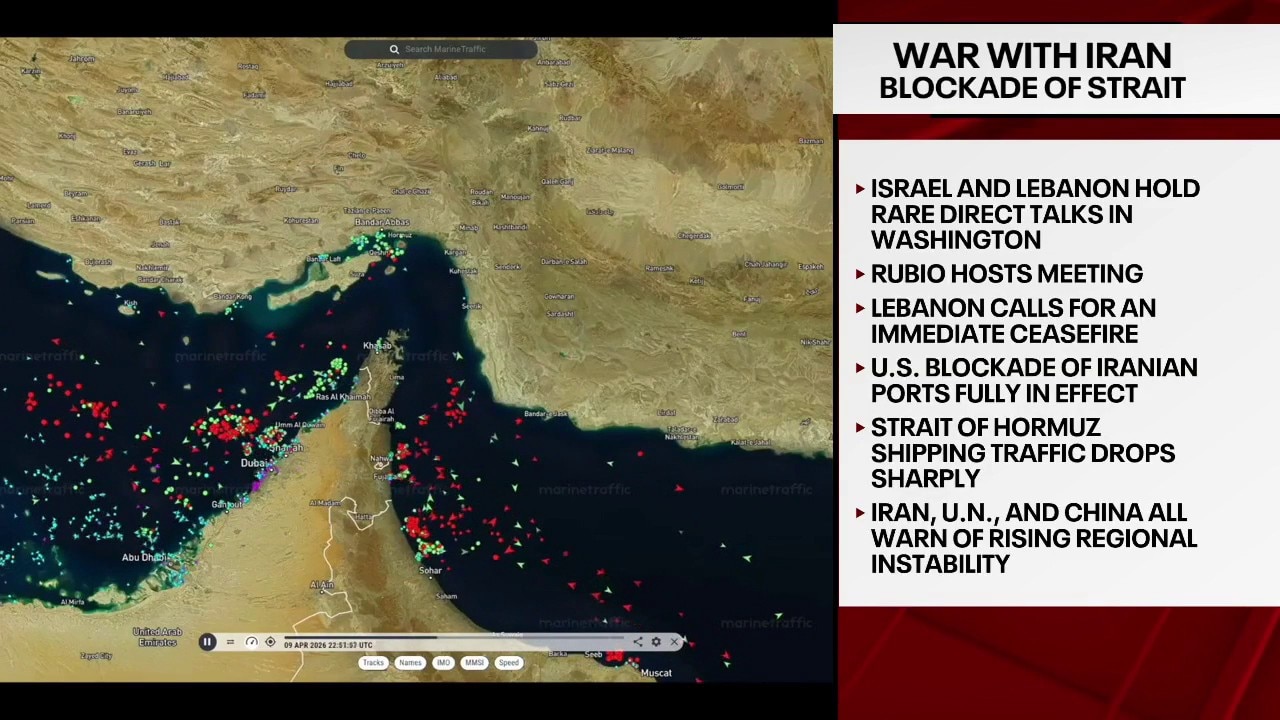 U.S. blockade of Iranian ports in effect