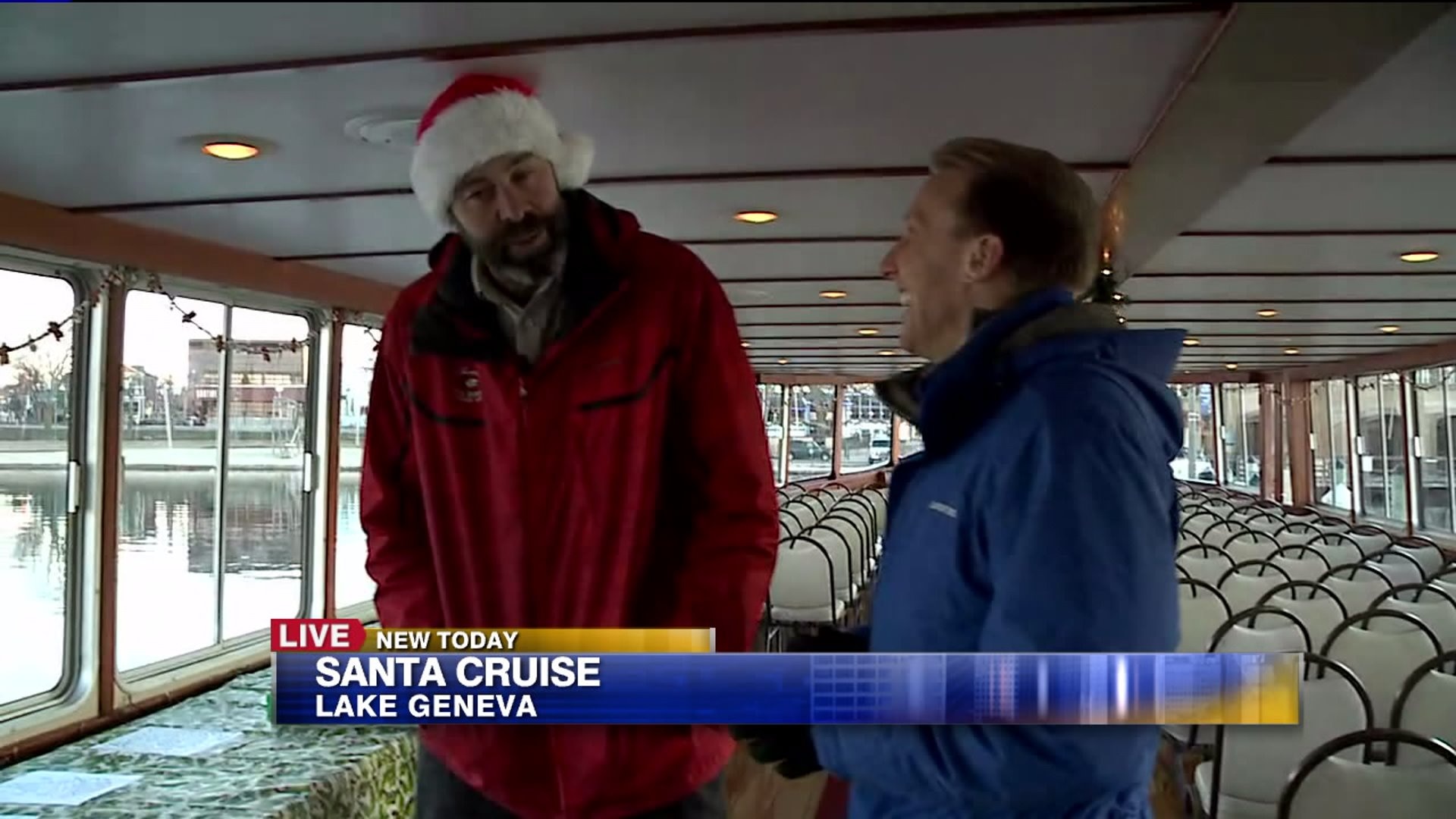 Santa Cruise in Lake Geneva
