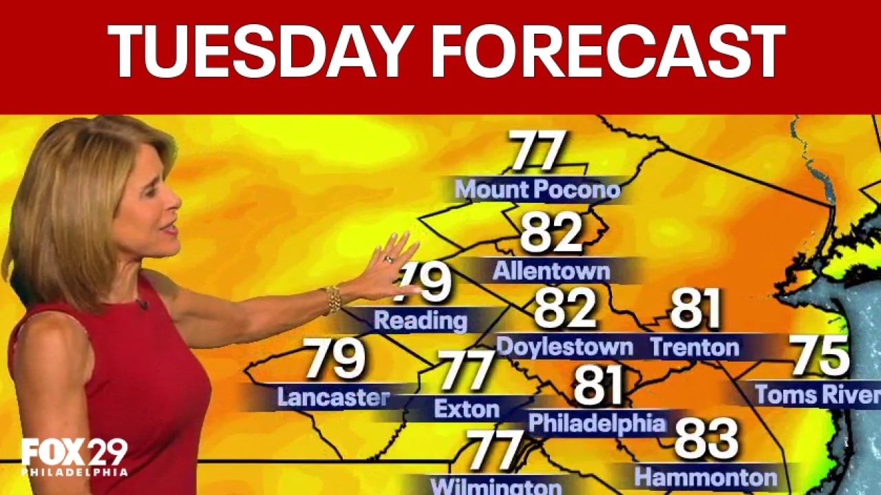 Philadelphia weather: Tuesday evening forecast