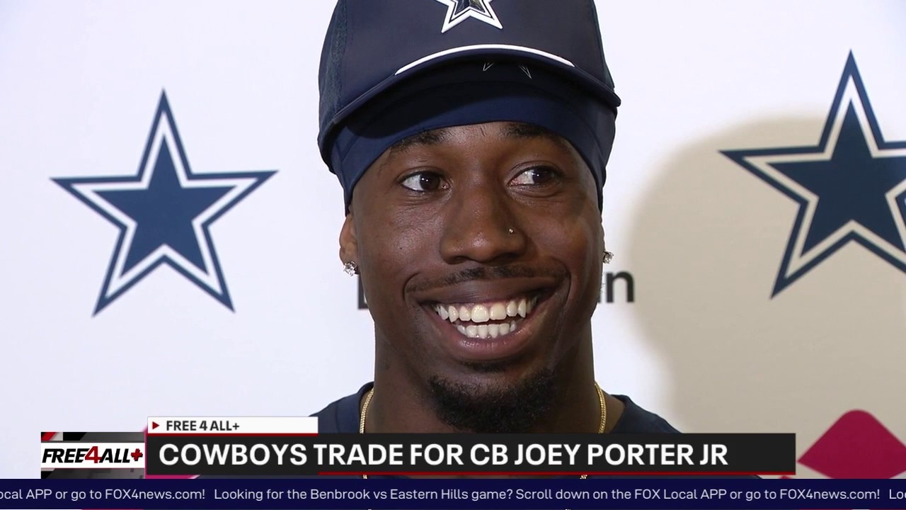 Joey Porter Jr. all smiles at Cowboys practice | Free4All+