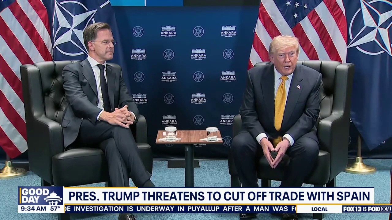 US President Trump threatens to cut off trade with Spain